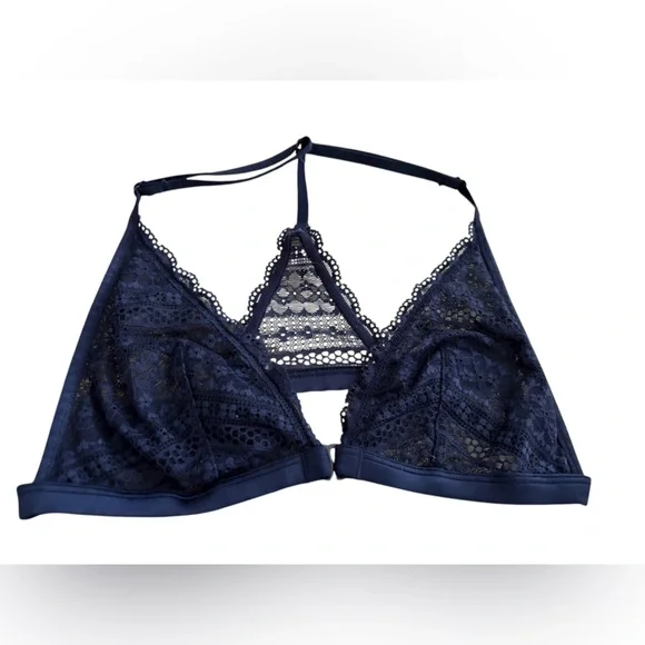 VICTORIA’S SECRET Bralette in Dark blue lace. NWOT - Picture 1 of 6